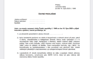 Lékařské prohlídky v době nouzového stavu – podzim 2020