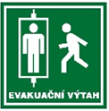Příklad označení evakuačního výtahu