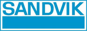 Obrázek ukazuje logo firmy Sandvik
